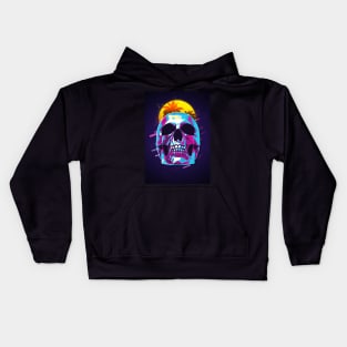 Skull retro80s Kids Hoodie